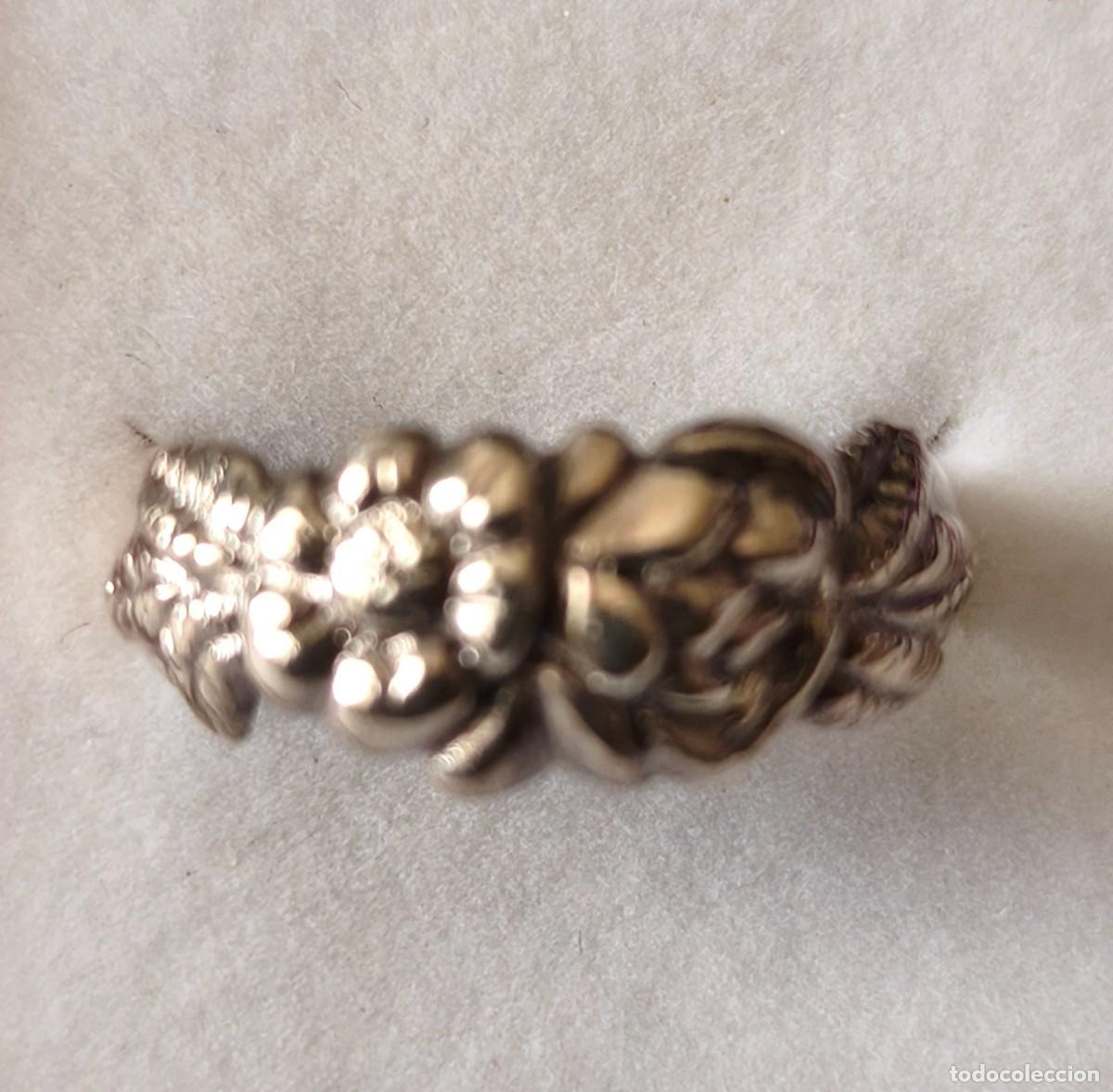 Joaillerie: Anillo de plata de Ley de 925mm.