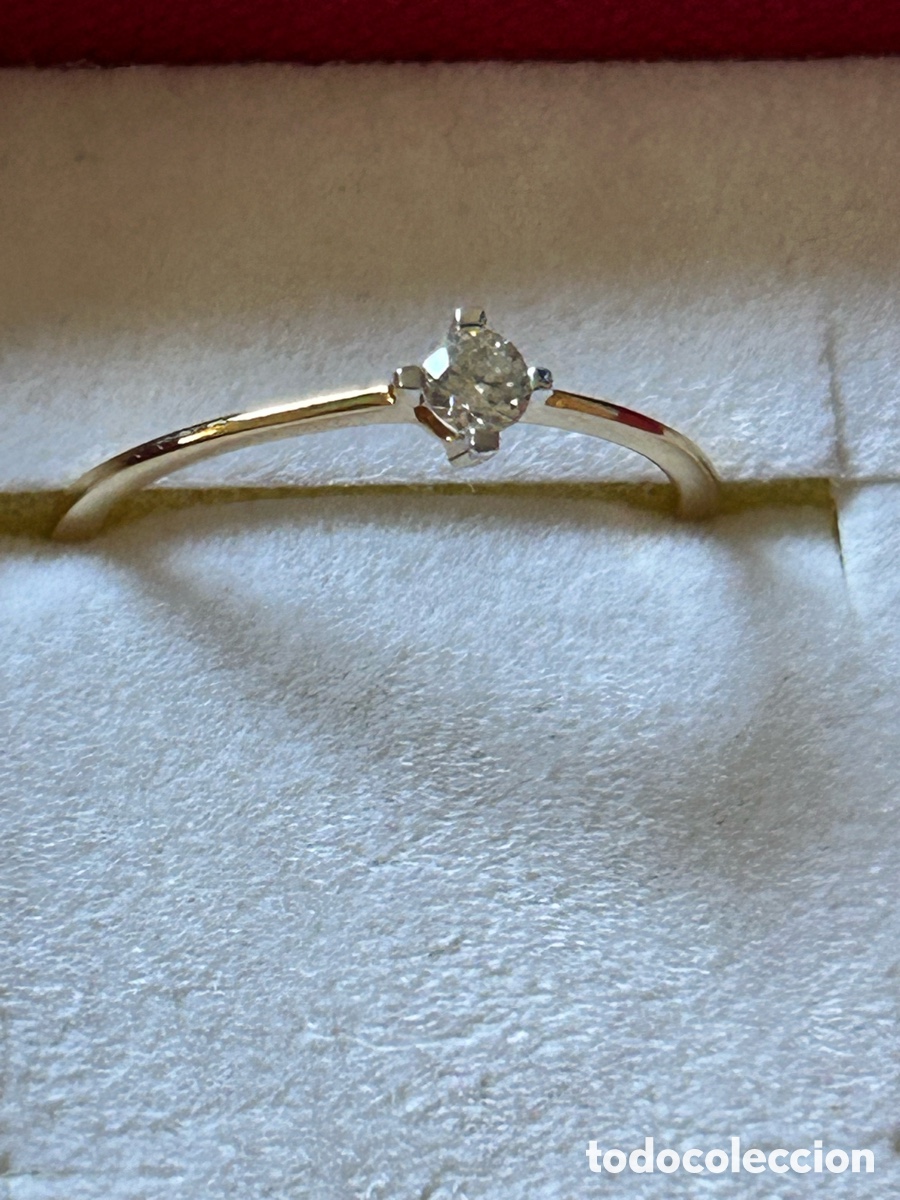 Joyeria: Solitario de oro con diamante tous