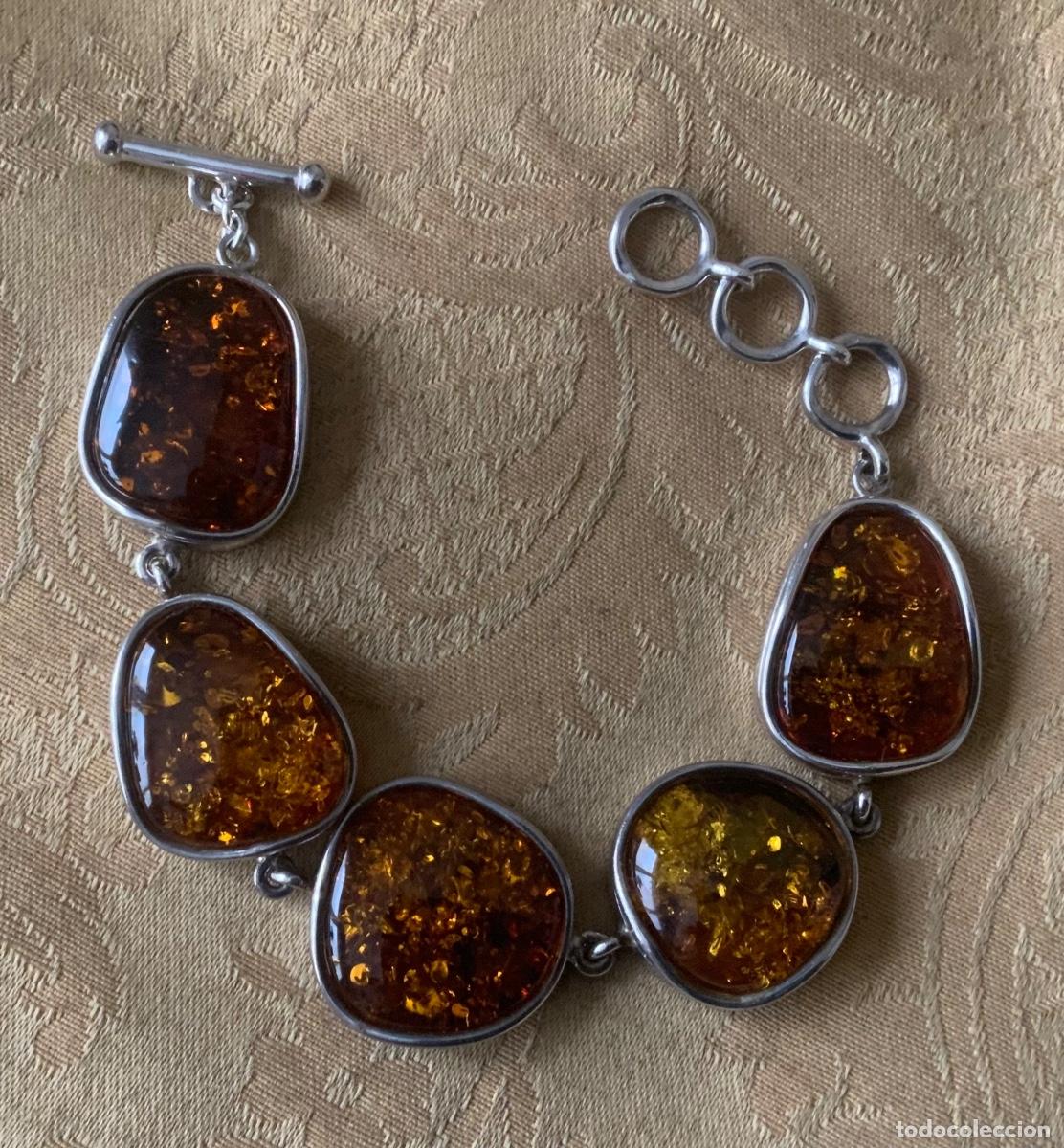 Joyeria: PULSERA &Aacute;MBAR DEL BALTICO Y PLATA 925
