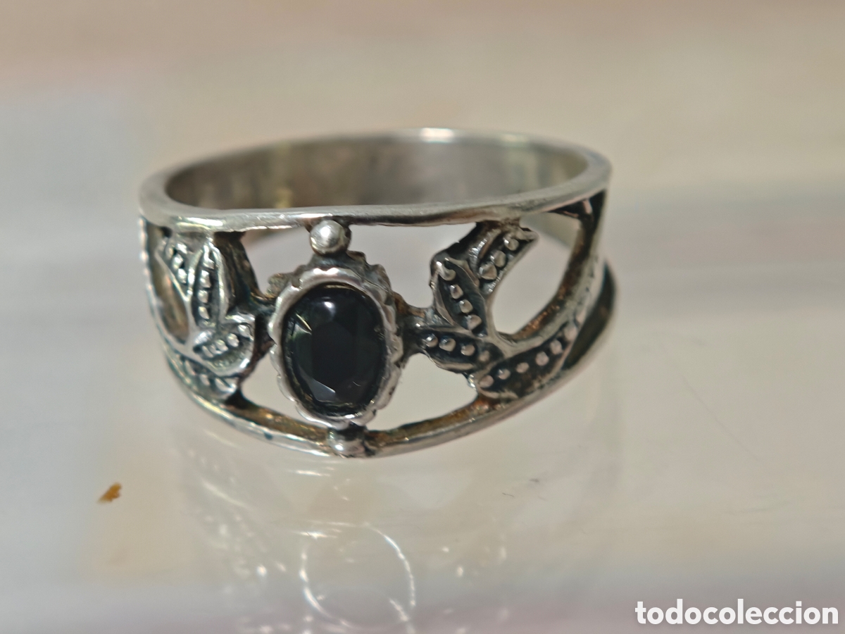 Joyeria: Anillo antiguo tipo g&oacute;tico plata de ley - Foto 2