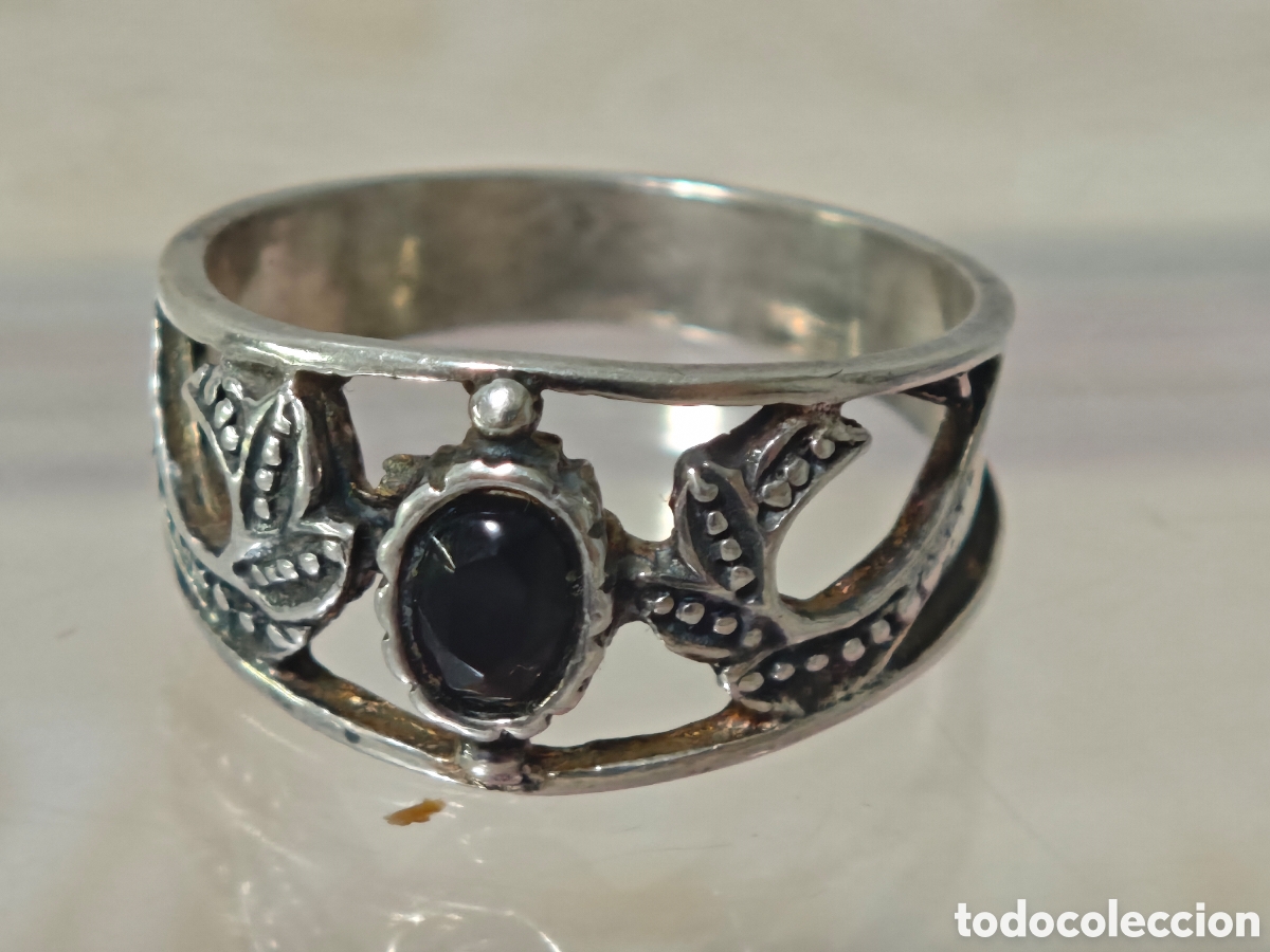 Joyeria: Anillo antiguo tipo g&oacute;tico plata de ley - Foto 3