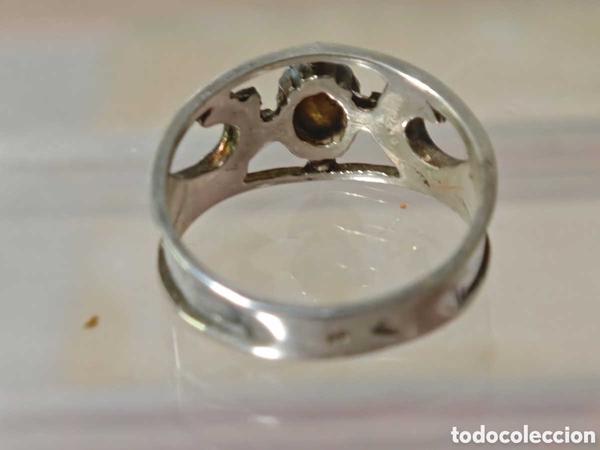 Joyeria: Anillo antiguo tipo g&oacute;tico plata de ley - Foto 6