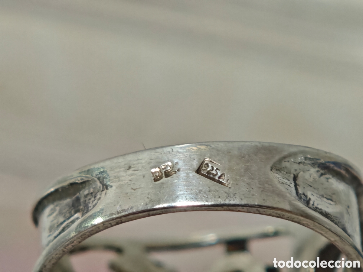 Joyeria: Anillo antiguo tipo g&oacute;tico plata de ley - Foto 8