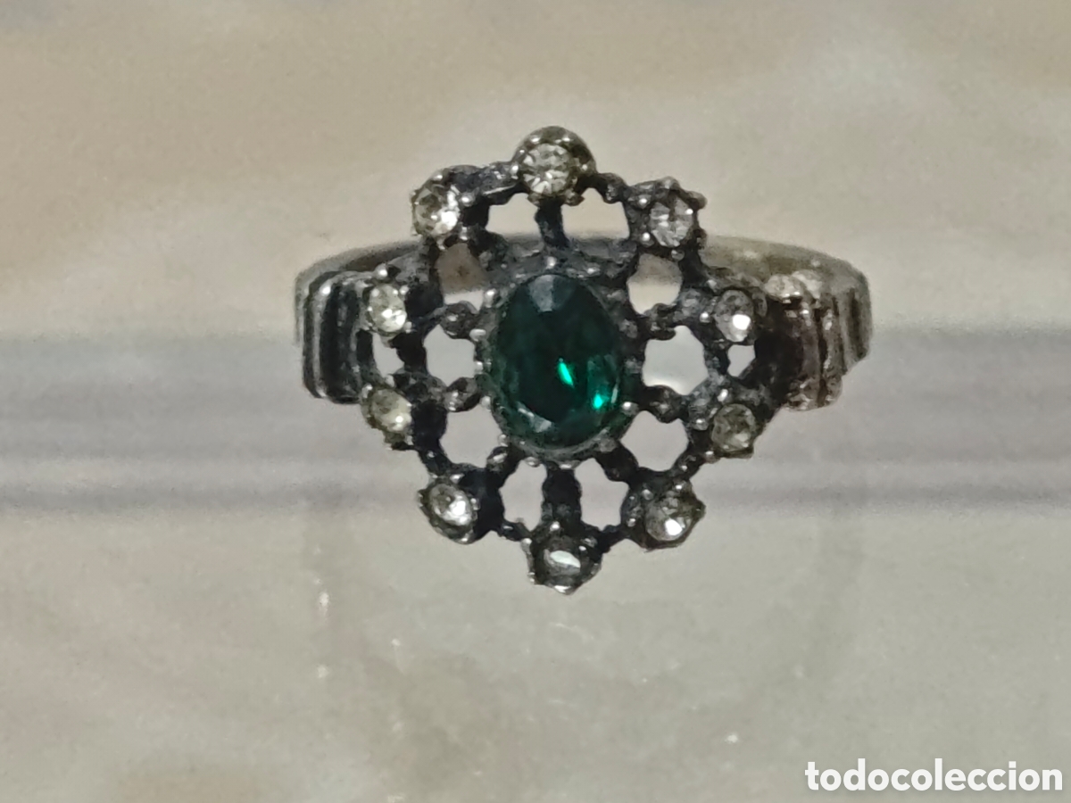 Joyeria: Anillo antiguo tipo artedeco plata de ley - Foto 3