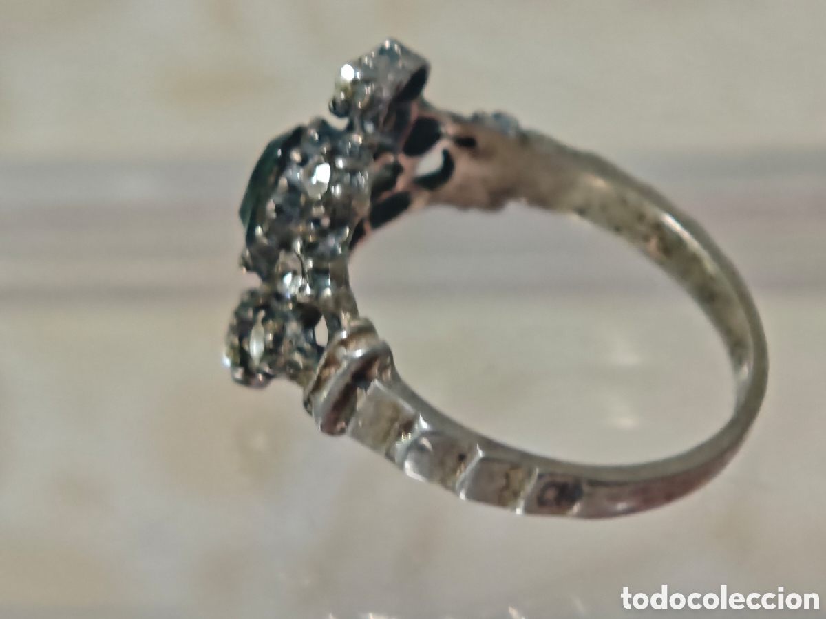 Joyeria: Anillo antiguo tipo artedeco plata de ley - Foto 6