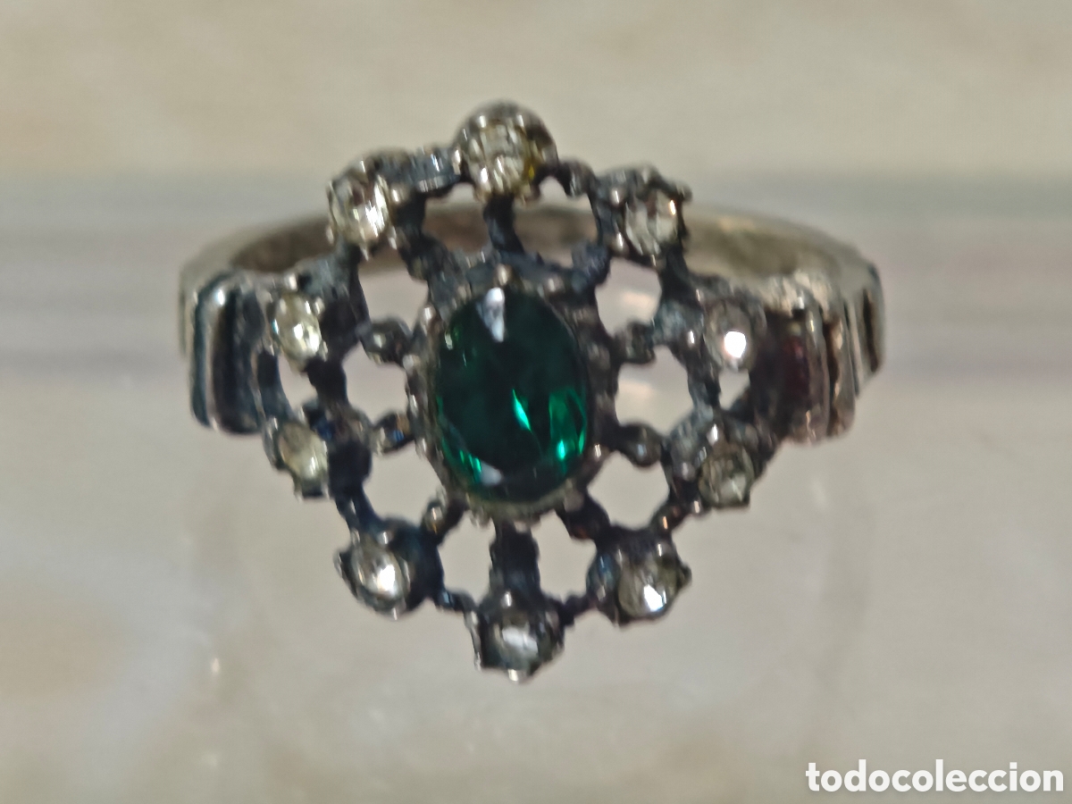 Joyeria: Anillo antiguo tipo artedeco plata de ley - Foto 8