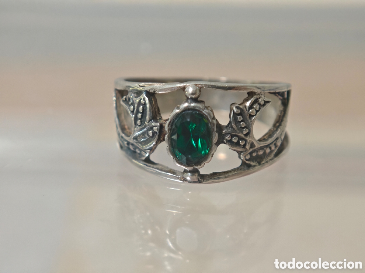Joyeria: Anillo antiguo en plata de ley - Foto 2
