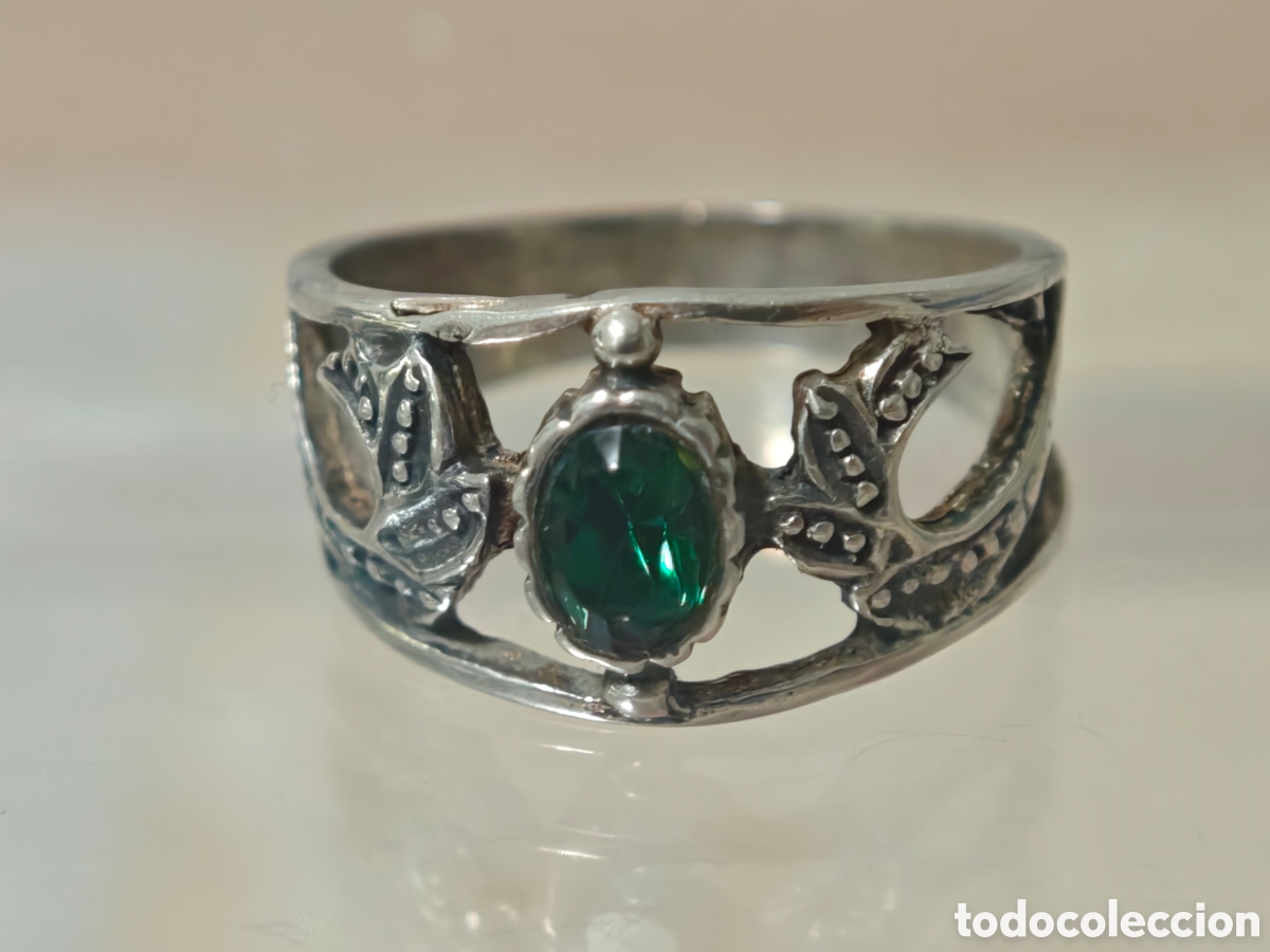 Joyeria: Anillo antiguo en plata de ley - Foto 4