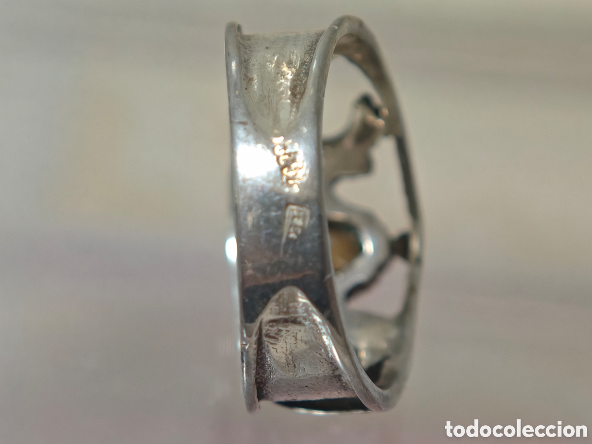 Joyeria: Anillo antiguo en plata de ley - Foto 5
