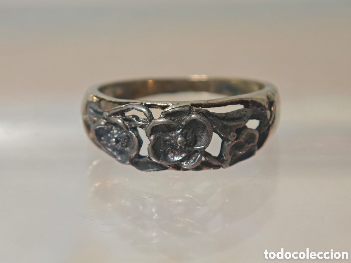 Joyeria: Anillo antiguo en plata de ley - Foto 3