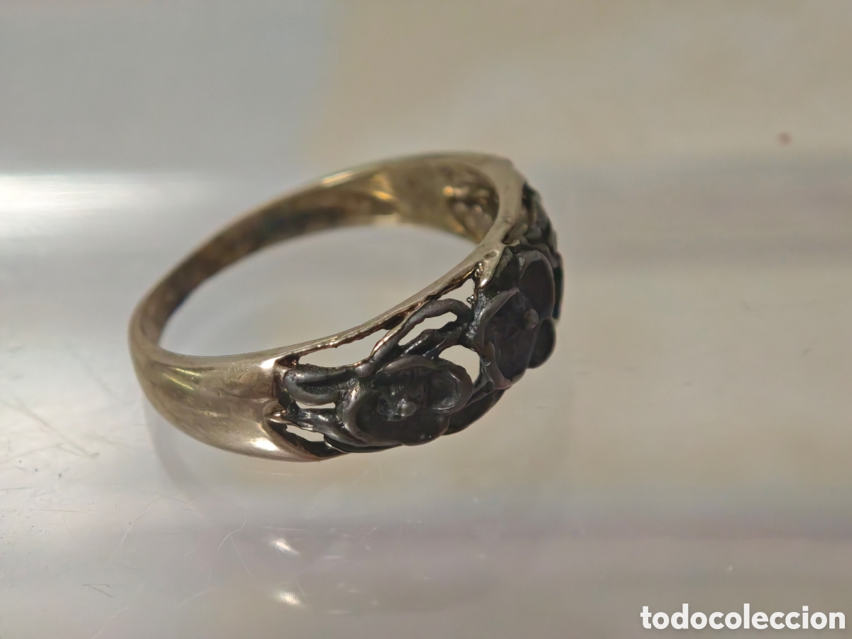 Joyeria: Anillo antiguo en plata de ley - Foto 4