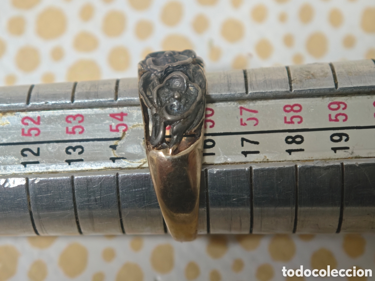 Joyeria: Anillo antiguo en plata de ley - Foto 6