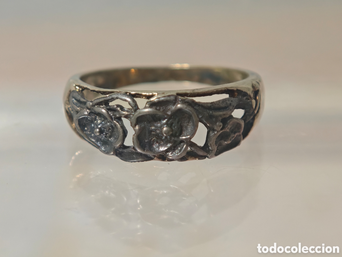Joyeria: Anillo antiguo en plata de ley