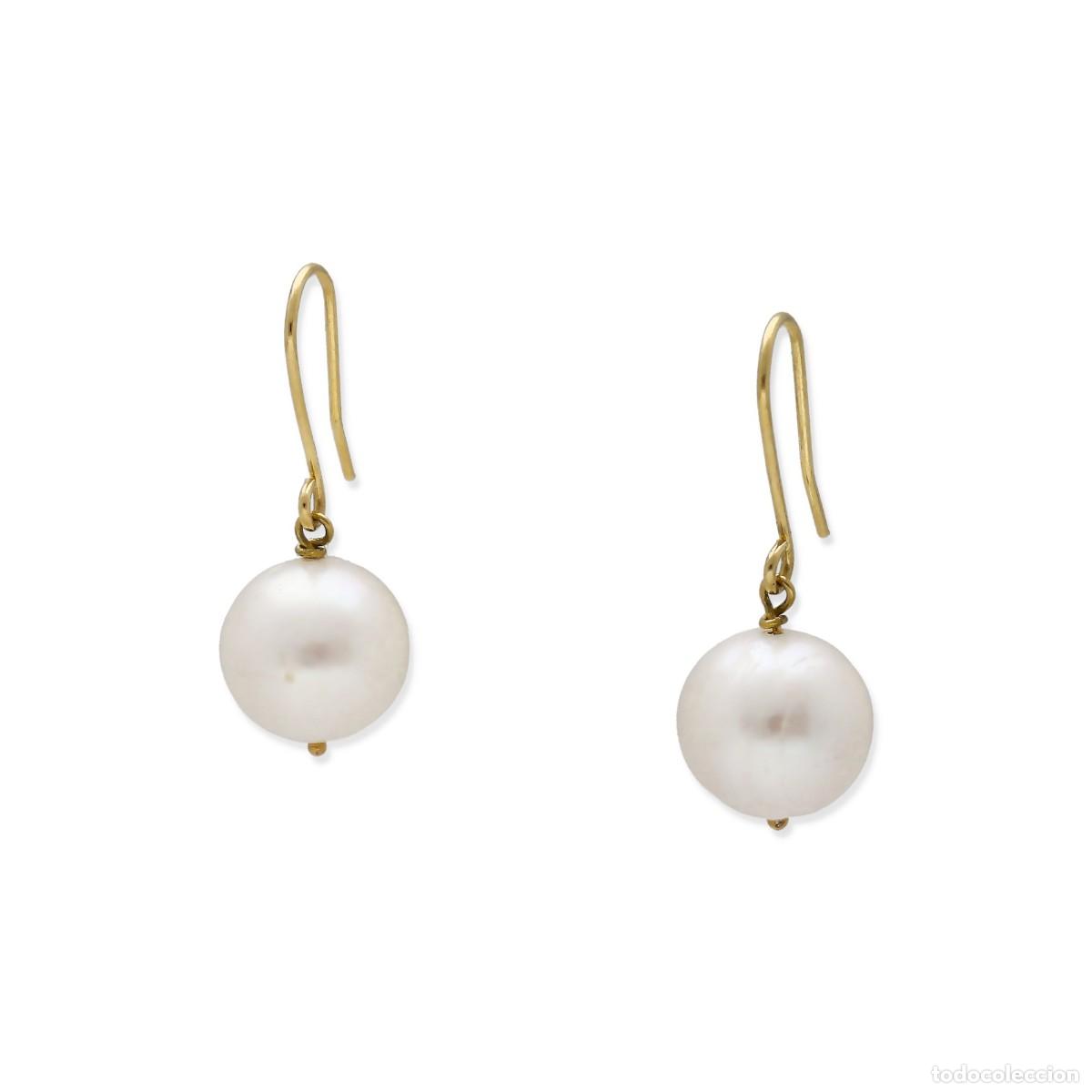 Joyeria: Pendientes largos, oro amarillo 18k y perlas FreshWater - Foto 3