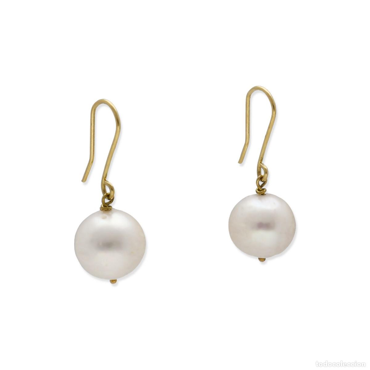 Joyeria: Pendientes largos, oro amarillo 18k y perlas FreshWater - Foto 4