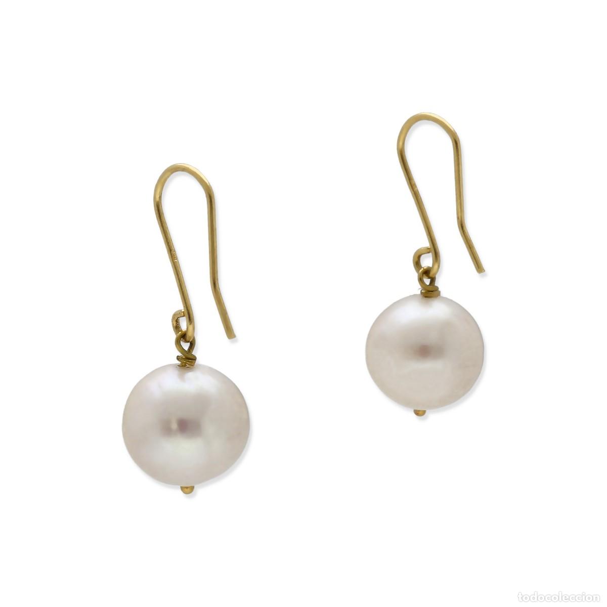 Joyeria: Pendientes largos, oro amarillo 18k y perlas FreshWater - Foto 6