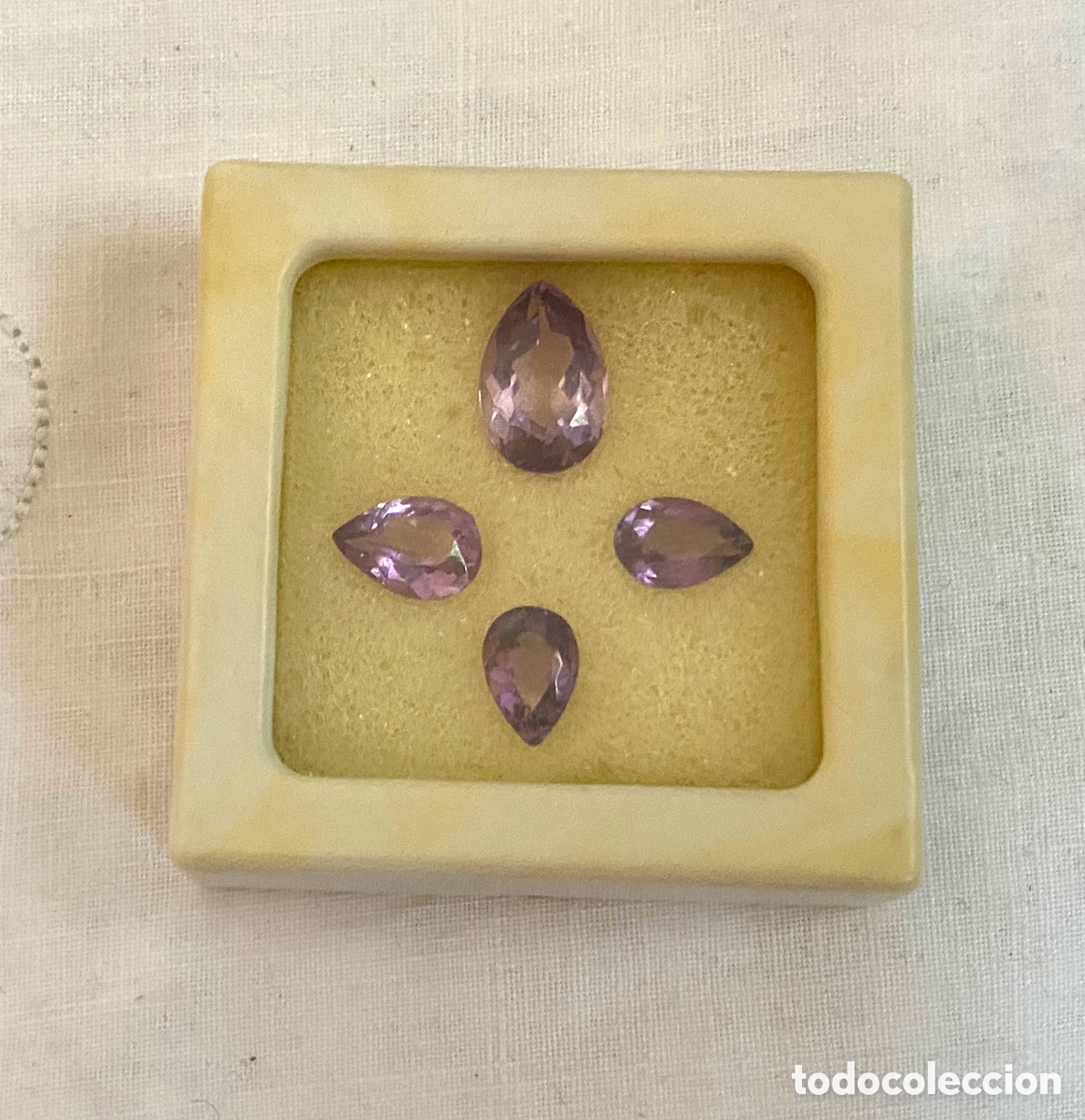 Joyeria: Lote de 4 amatistas vintage