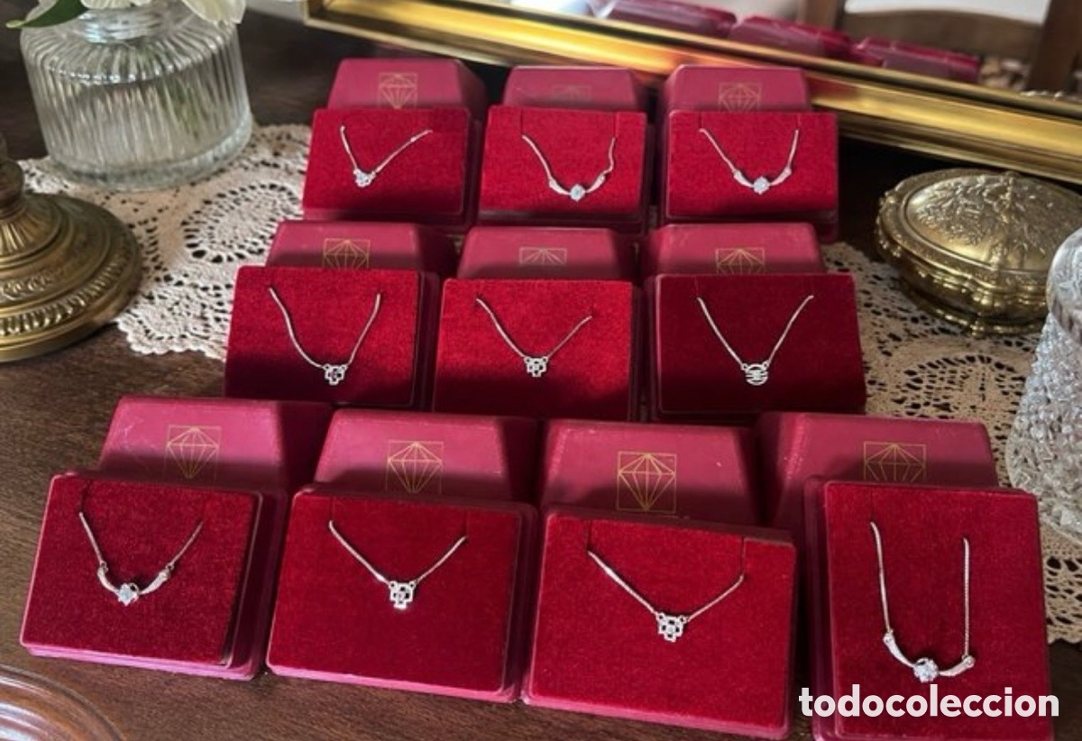 Joalharia: Lote 10 collares vintage NOREY plata 925 estuche