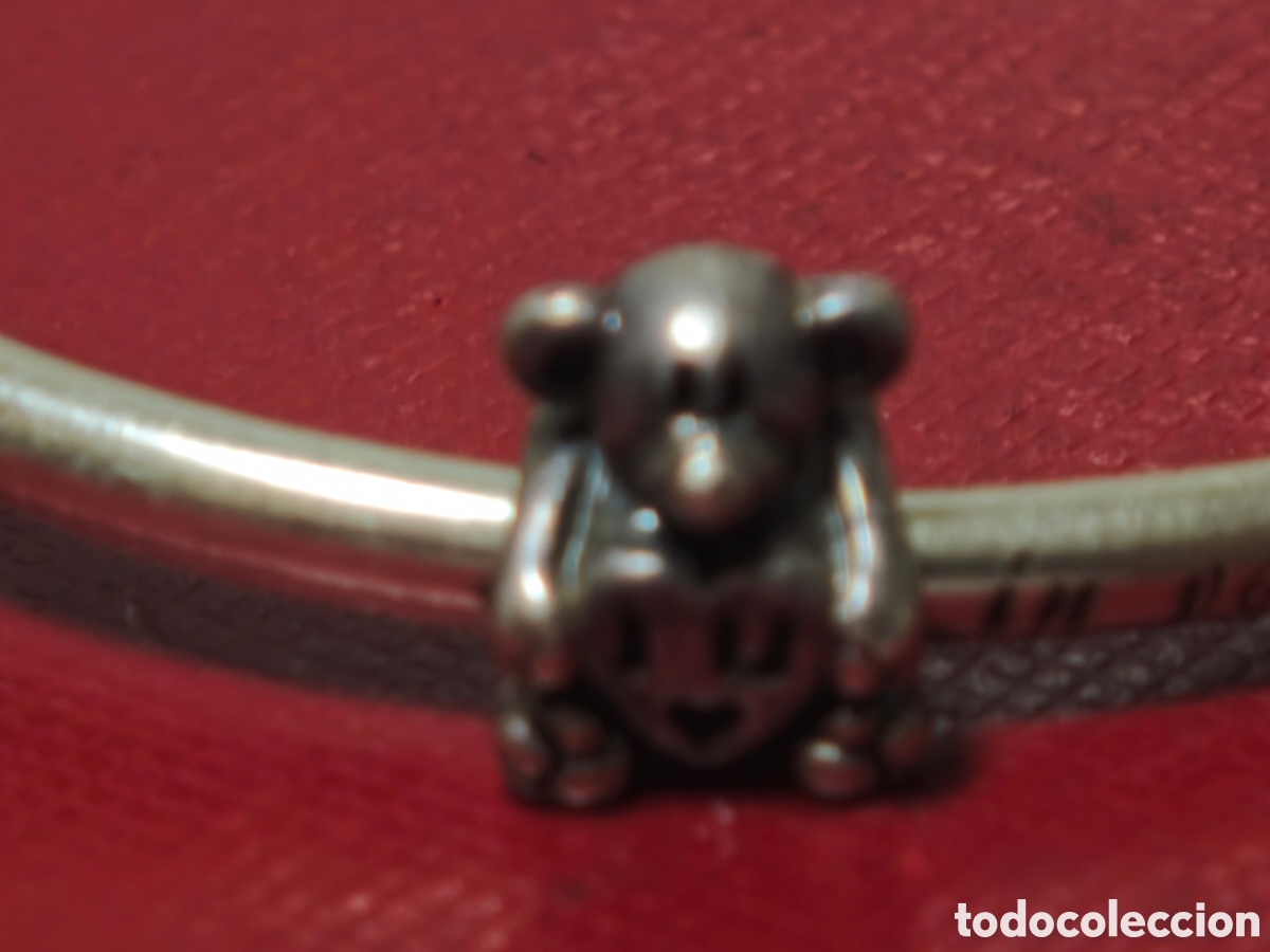 Joyeria: Charm oso plata de key