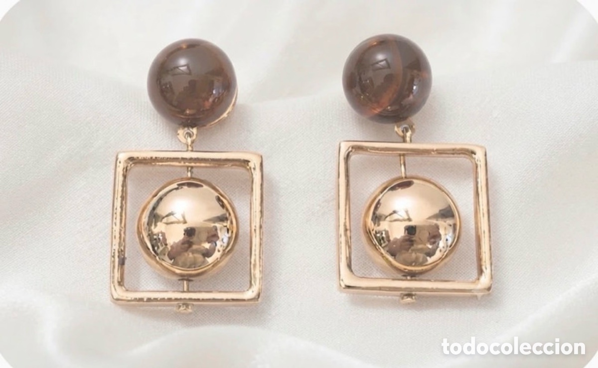 Joyeria: Pendientes vintage dorados