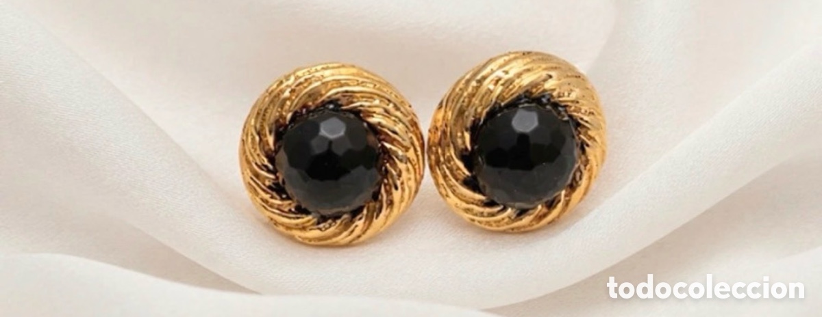 Joyeria: Pendientes vintage dorados