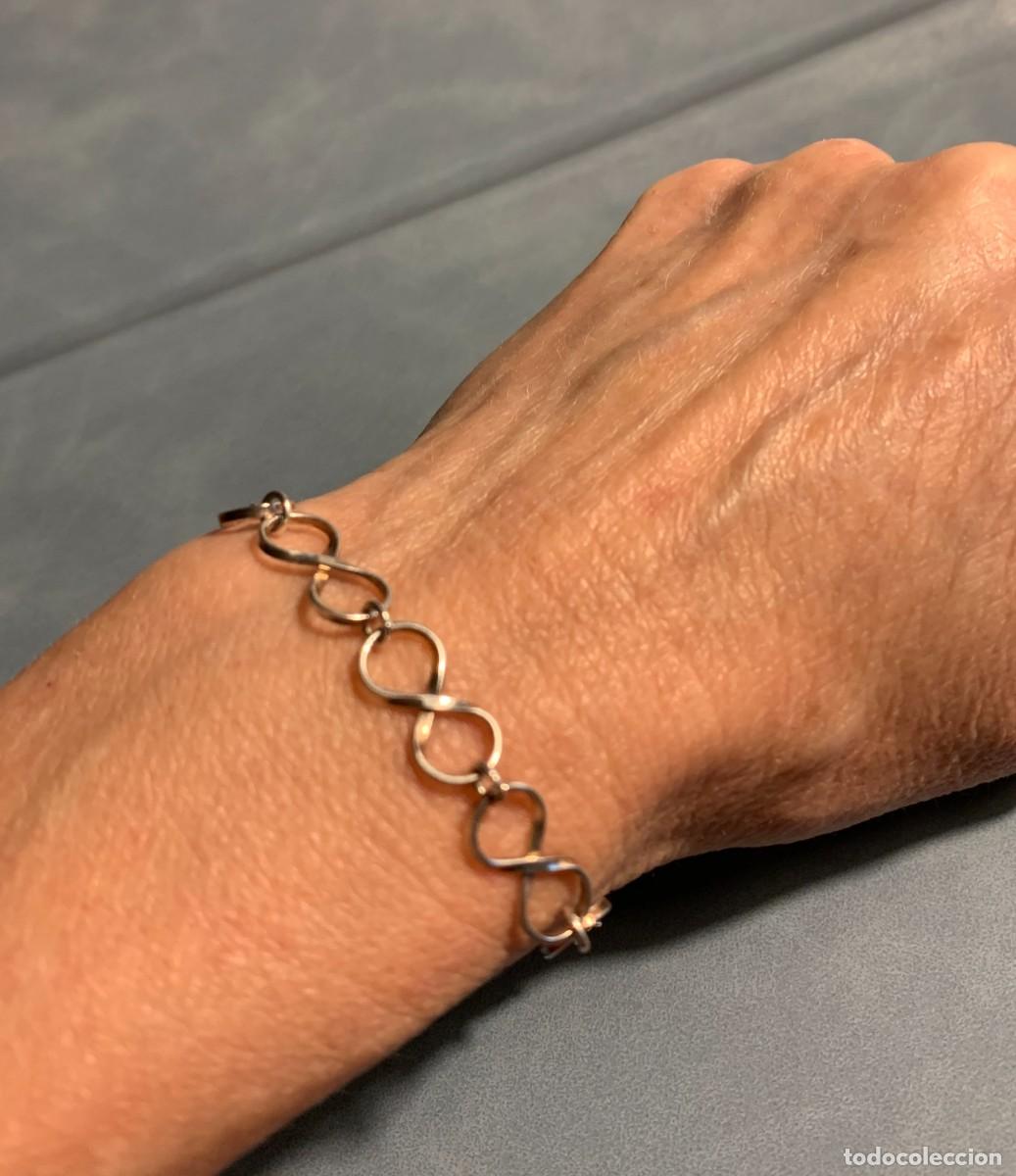 Joyeria: Pulsera de eslabones infinito/INFINITY en plata de ley - Foto 4