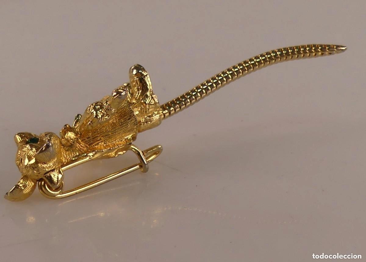 Joyeria: BROCHE DE METAL FORMA DE RATONCITO MARCA DAG - Foto 5