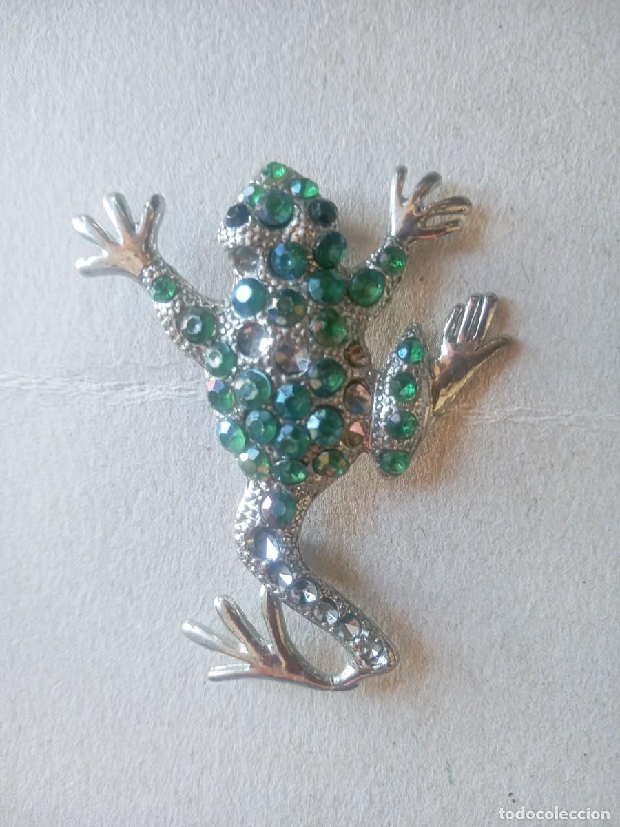Schmuck: BONITO BROCHE RANA ANTIGUO