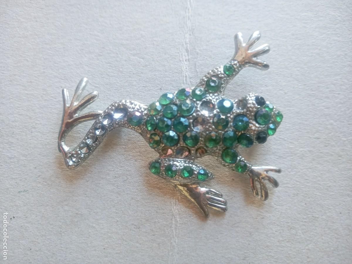 Joyeria: BONITO BROCHE RANA ANTIGUO