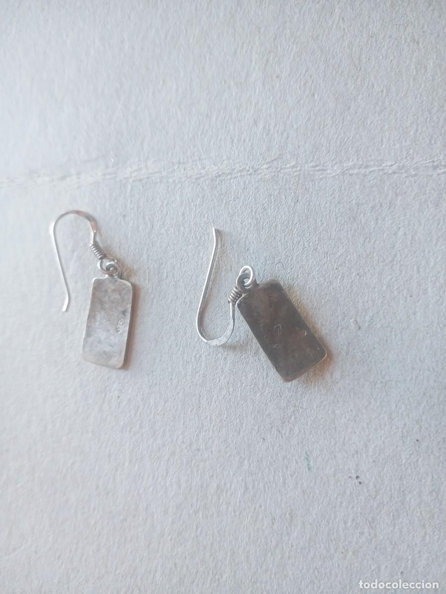 Joyeria: BONITOS PENDIENTES ANTIGUOS PLATA 925 y ESMALTE - Foto 4