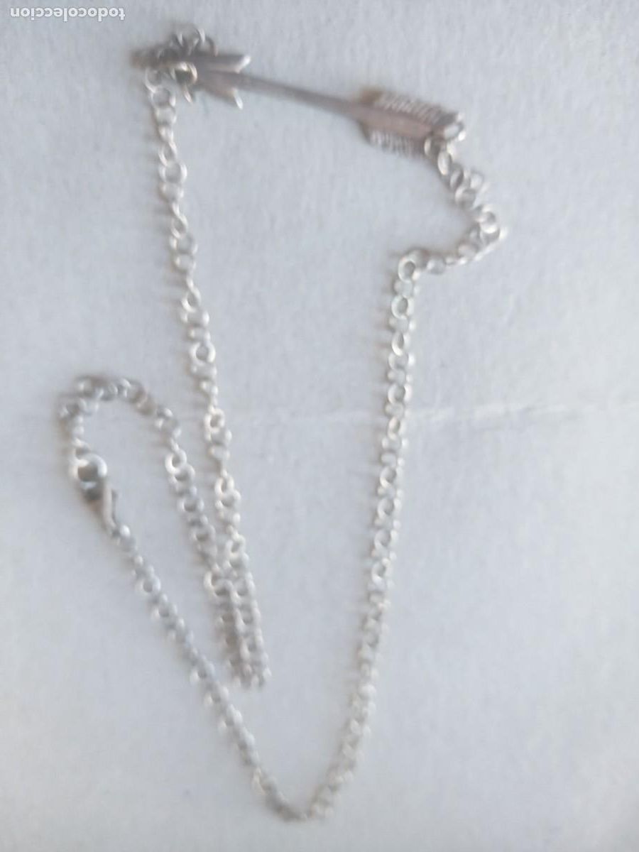 Joyeria: BONITA CADENA Y COLGANTE. ANTIGUO. FLECHA. PLATA 925