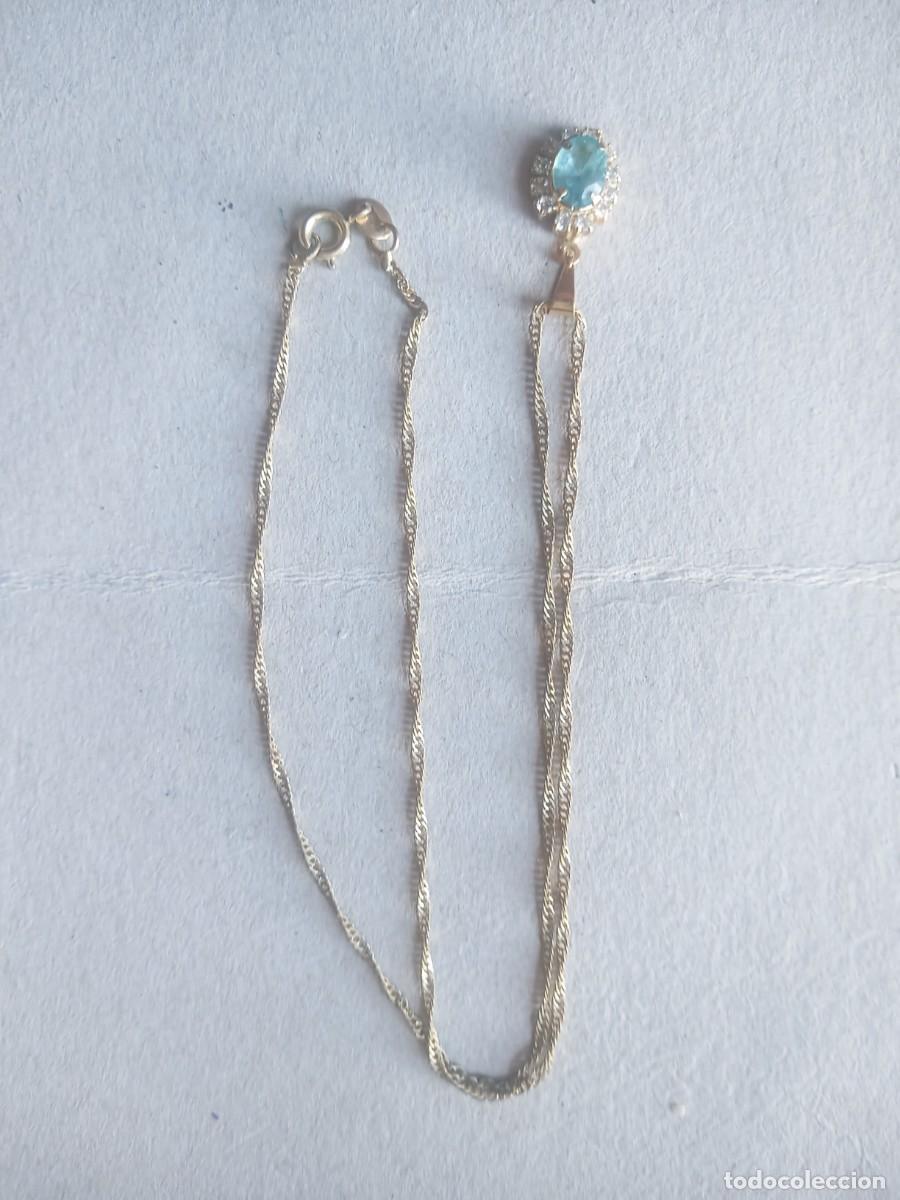 Joyeria: BONITO COLGANTE ANTIGUO AQUAMARINA