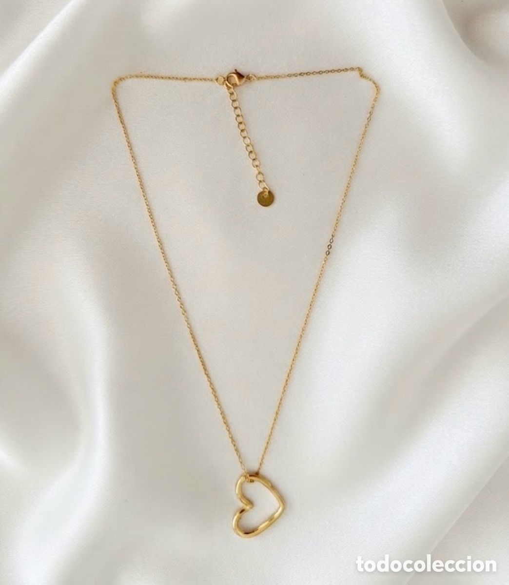 Joyeria: Colgante corazon dorado