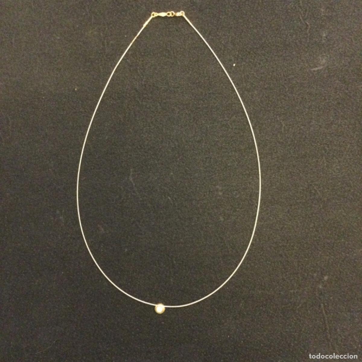 Joyeria: Gargantilla de oro con circonita. A Diamond. NUEVA