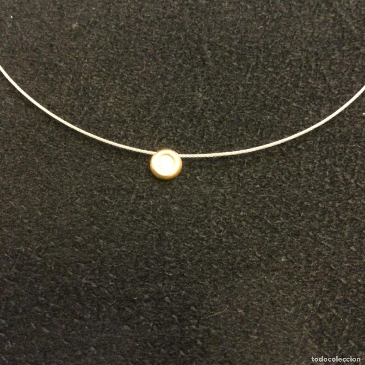 Joyeria: Gargantilla de oro con circonita. A Diamond. NUEVA - Foto 2