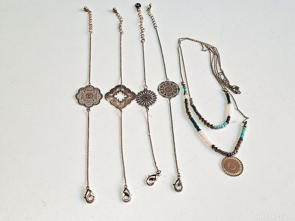 Jewelry: CONJUNTO DE JOYER&Iacute;A &Eacute;TNICA: COLLAR Y 4 PULSERAS