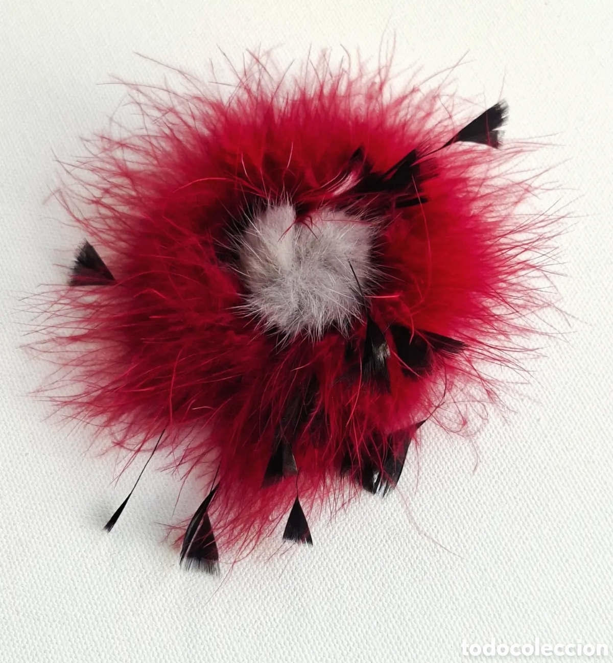 Joyeria: Broche Plumas Avestruz A&ntilde;os 50