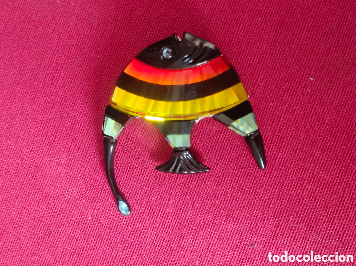 Joyeria: broche vintage de pez &laquo;Calabar&raquo; de Swarovski (modelo descatalogado 626207)