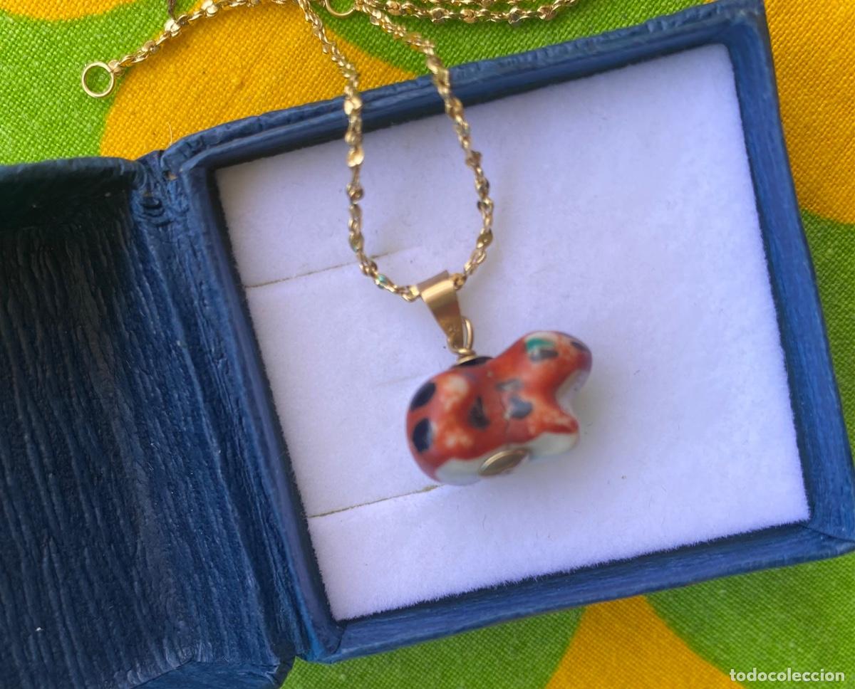 Schmuck: Colgante vintage oro 18k