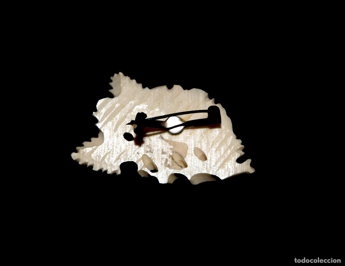 Joyeria: Colgante Flor Rosa en Hueso - Foto 2