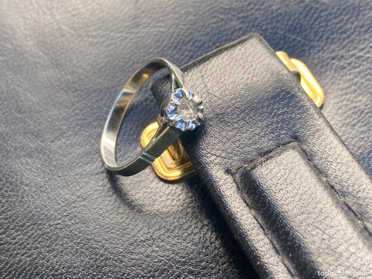 Joyeria: Anillo platino y diamante en bruto - Foto 1