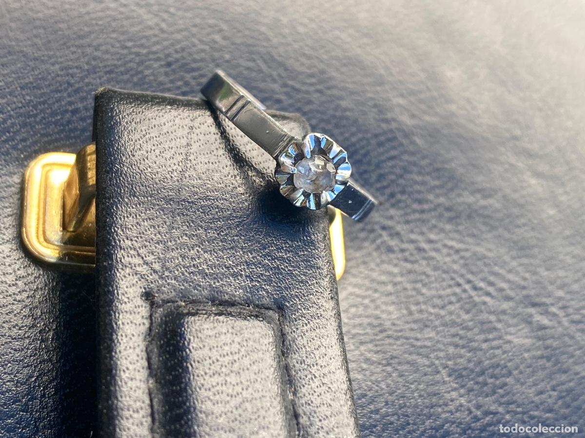 Joyeria: Anillo platino y diamante en bruto - Foto 2