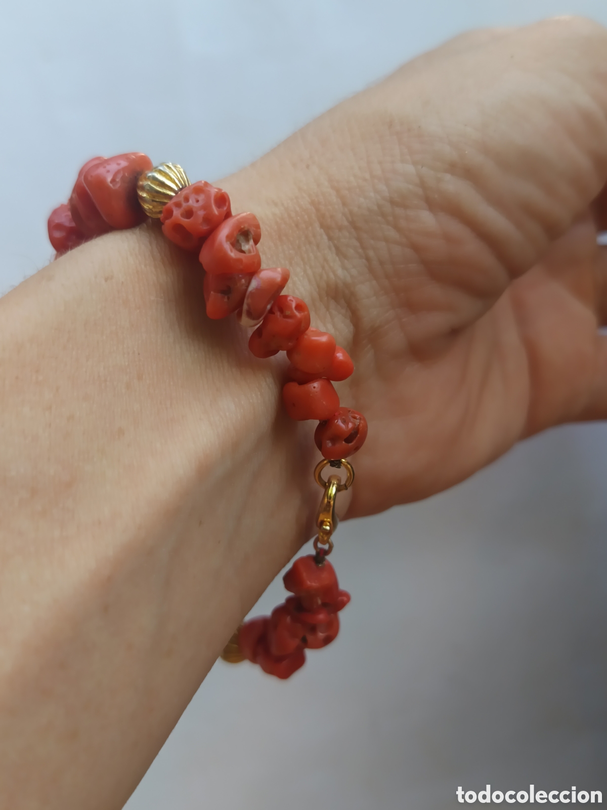Joyeria: Pulsera de coral irregular del Mediterr&aacute;neo sin tratar - Foto 4