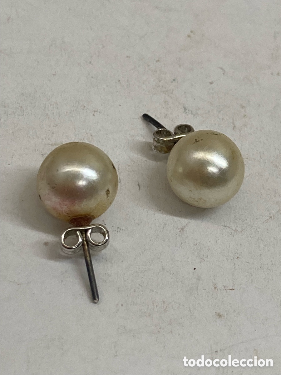 Joyeria: Pendientes de plata y perlas P515