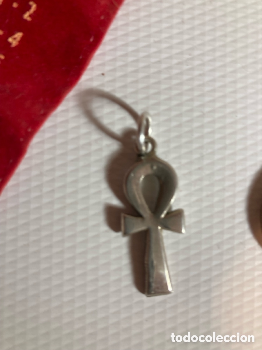 Joyeria: Colgante de plata de Egipto cruz copta, en su estuche