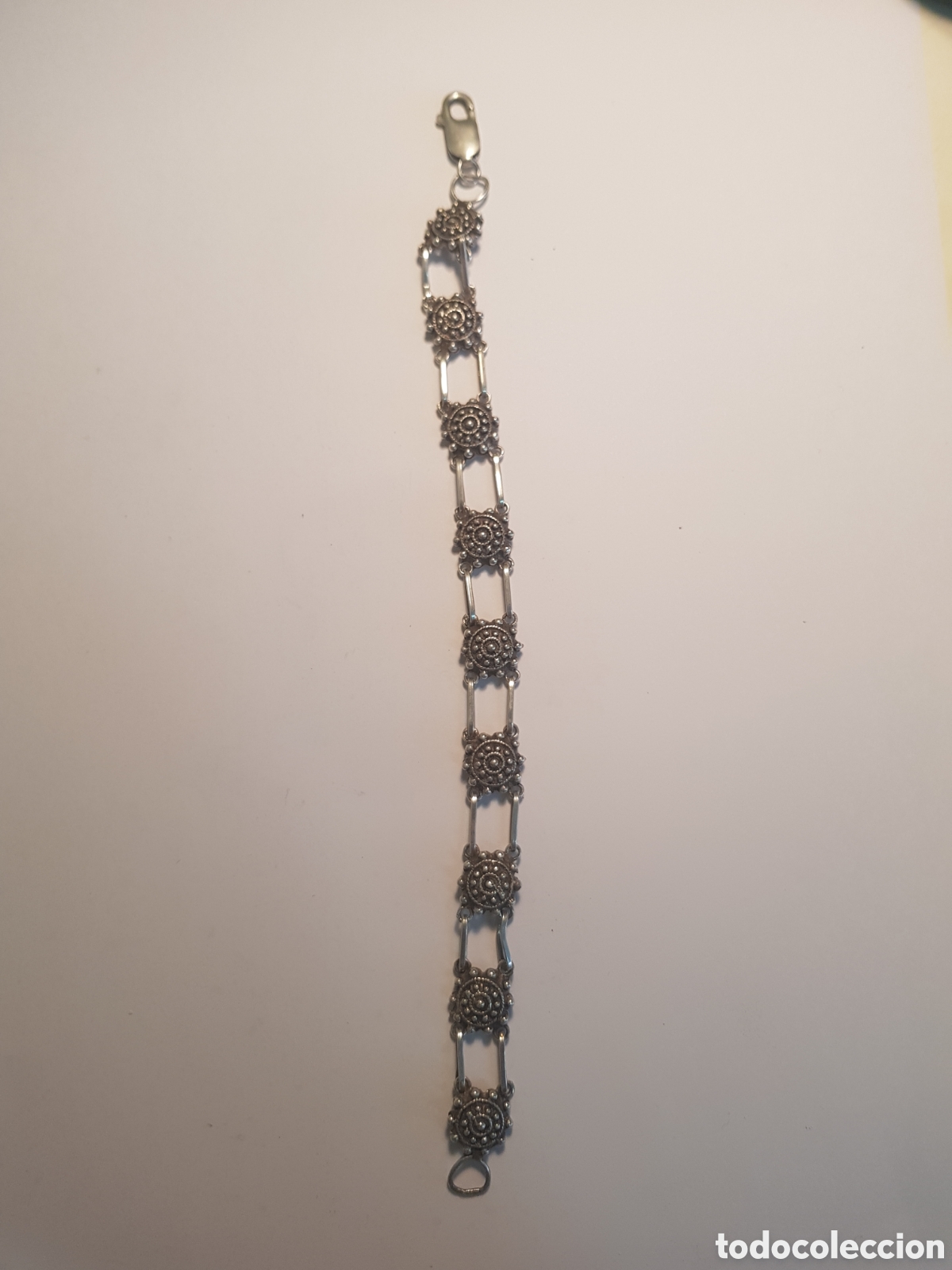 Joyeria: #1286 Pulsera botones charros plata de ley 925