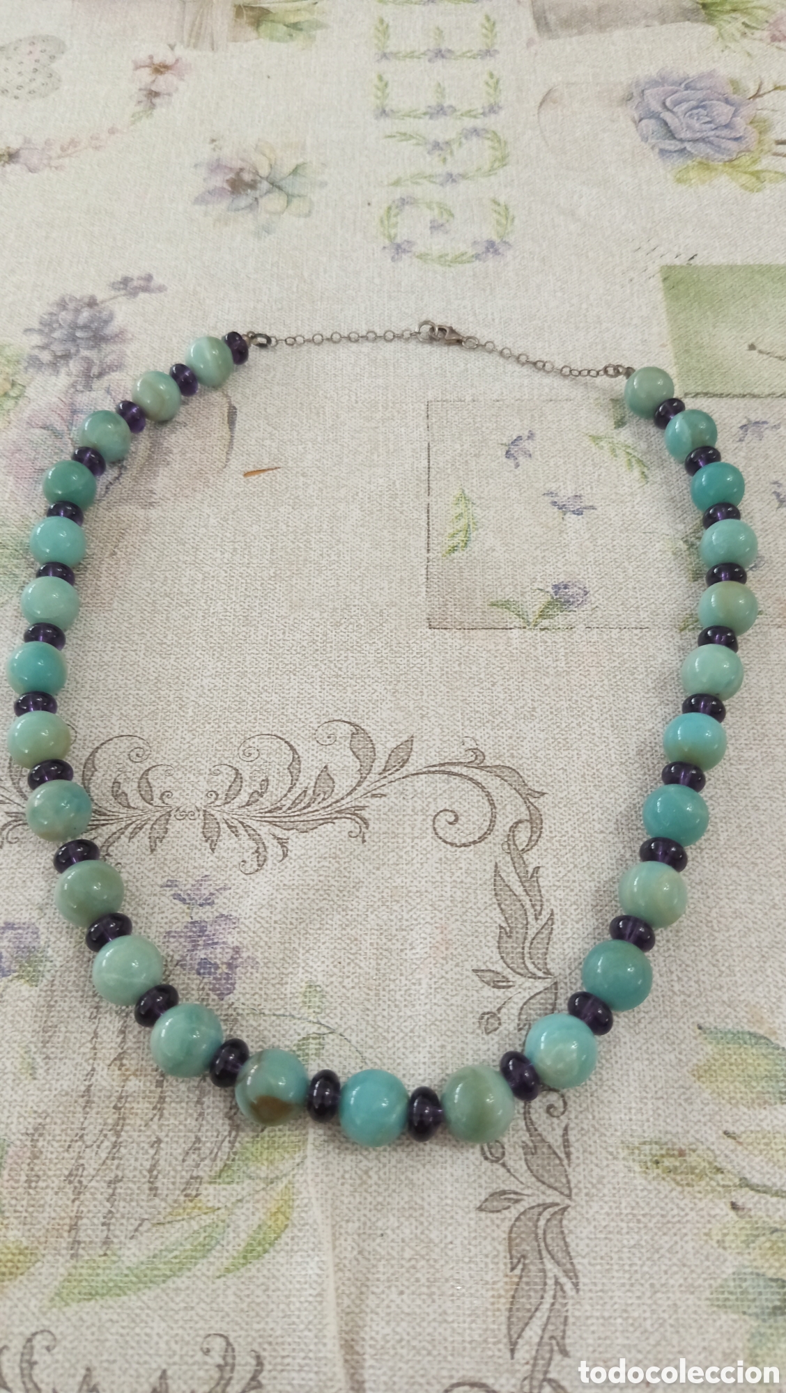 Joyeria: Collar antiguo con cierre de plata