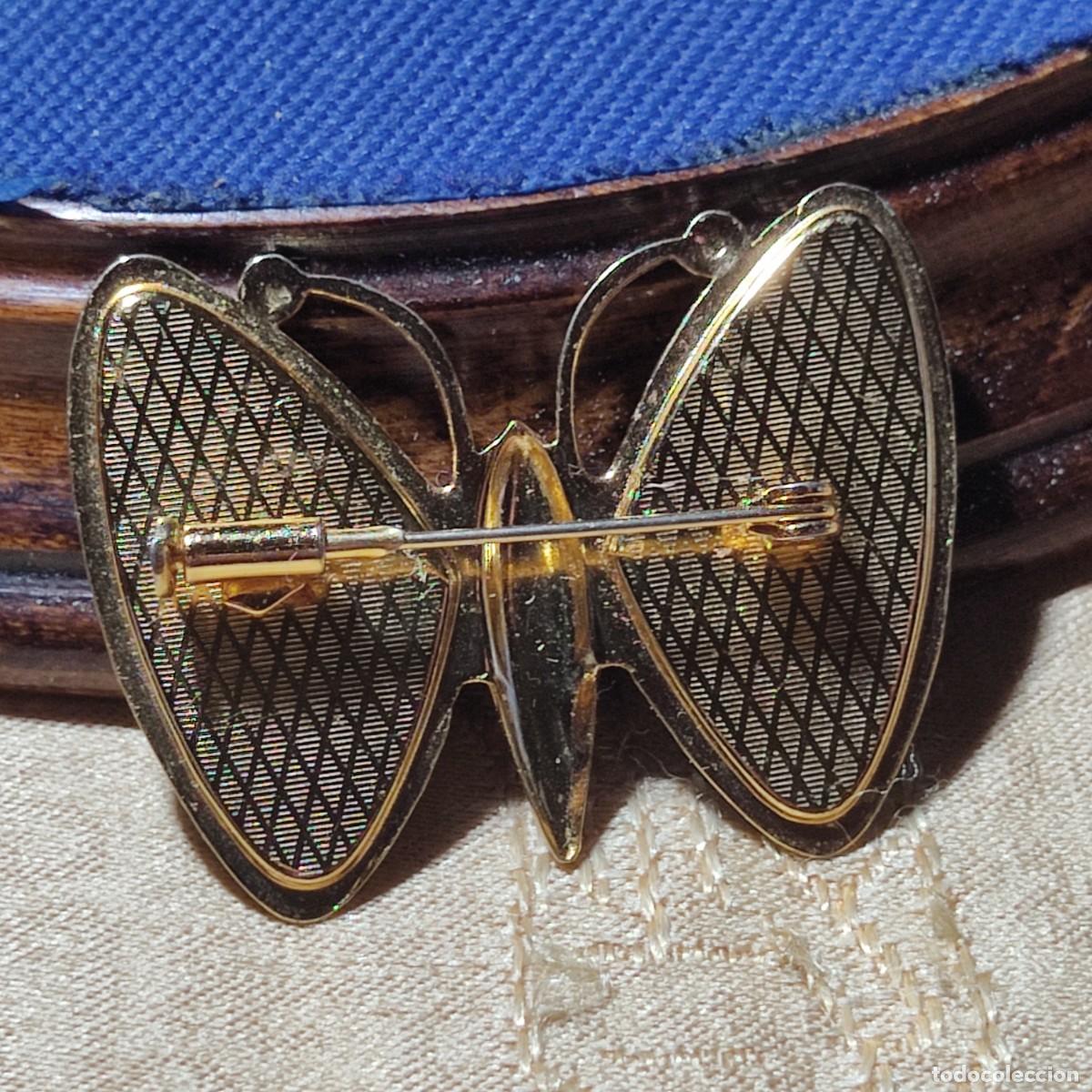 Joyeria: Broche mariposa con esmalte.Vintage. - Foto 6