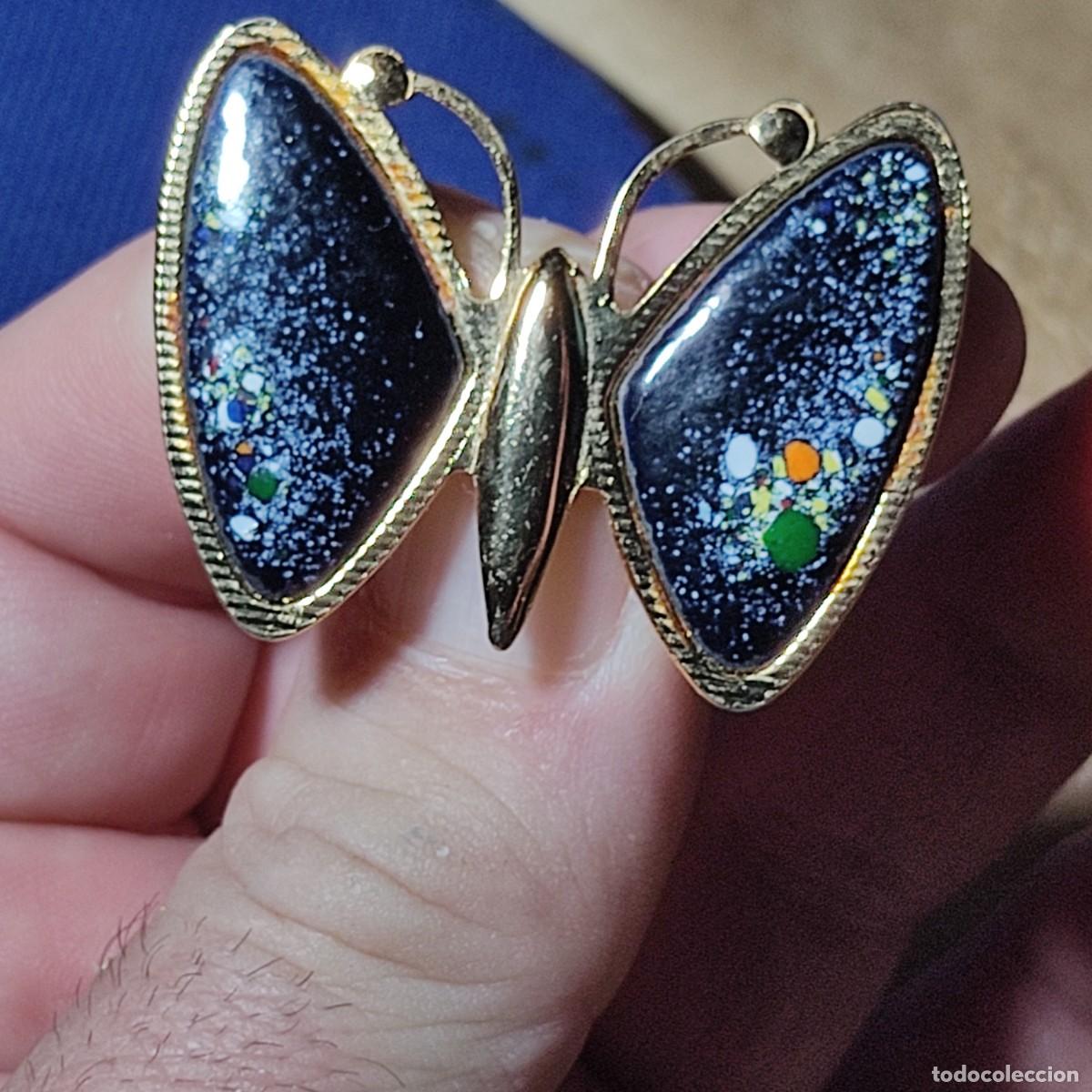 Joyeria: Broche mariposa con esmalte.Vintage. - Foto 7