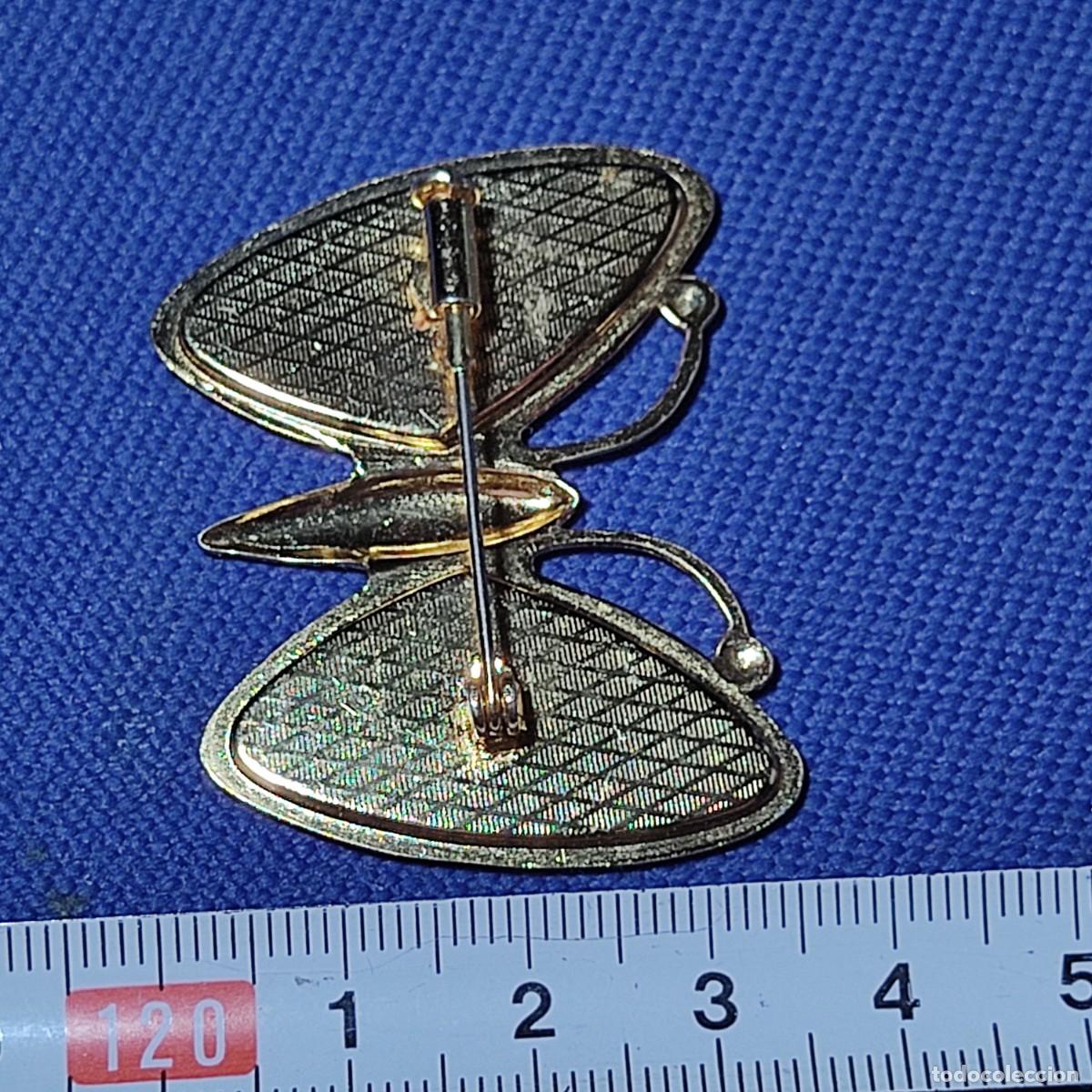 Joyeria: Broche mariposa con esmalte.Vintage. - Foto 10